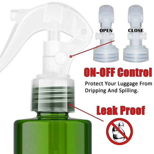 Spray Bottle For Hair - (7oz/2 Pack)-Premium Leak-Proof Travel Bottles - UV Protection Plastic Spray Bottle For Hair - Multi Purpose use Durable （Green） - Image 2