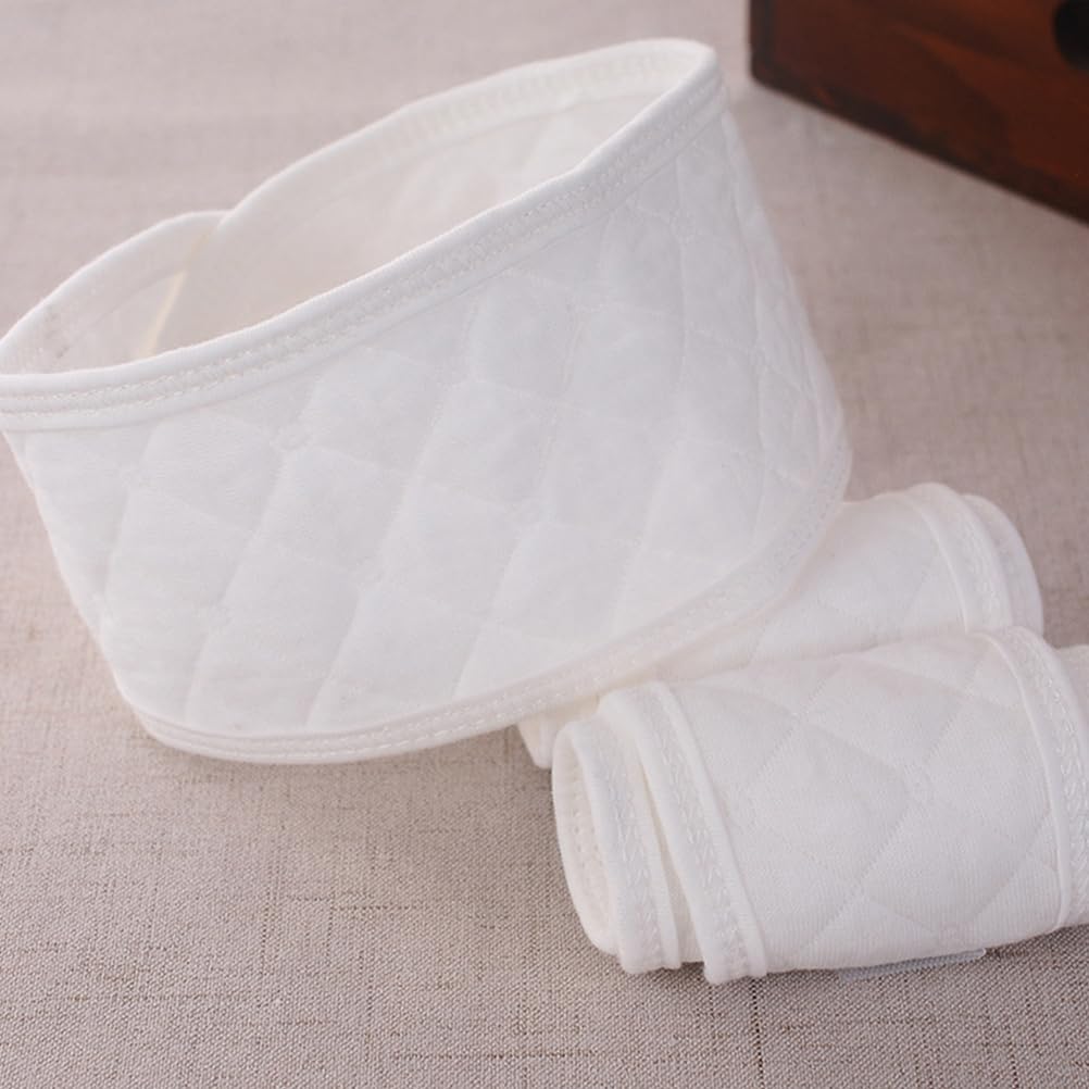 6pcs Cotton Baby Belly Band Infant Umbilical Cord Soft Newborn Navel Belt (White) - Image 2