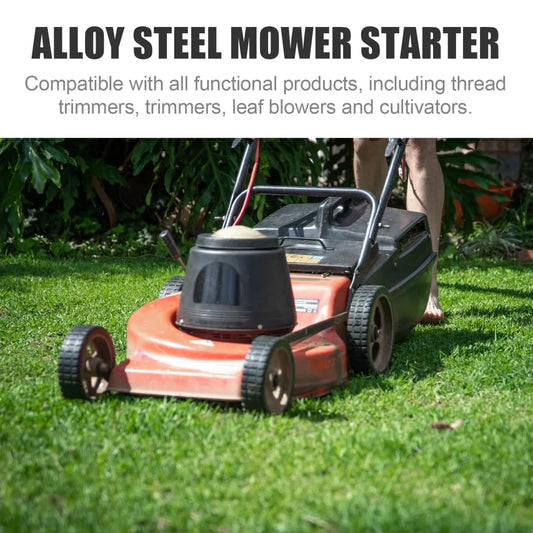 Alloy Steel Mower Starter Adapter, Electric Drill Attachment for Starting Lawn Mower, Red, 1.49 * 1.49 * 2.59inch, Compatible with Trimmers, Blowers, Cultivators - Image 2