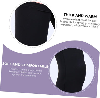 1Pair Thermal Cycling Leg Warmers for Men Women Fleece Lined Knee Sleeves for Outdoor Sports Compression Support for Running Biking Relief Calf Sleeves - Image 3