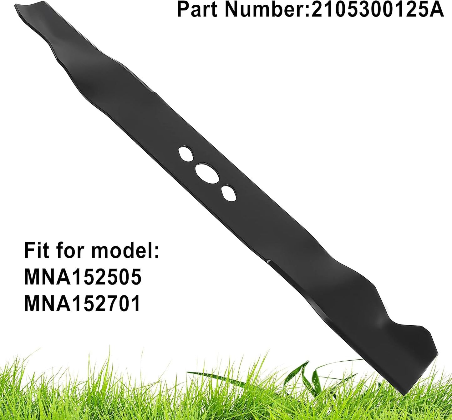 2105300125A Blade 1 Pack, MNA152505 MNA152701 Lawn Mower Blade Compatible with Hyper Tough 20 Inch Mower Blade - Image 3