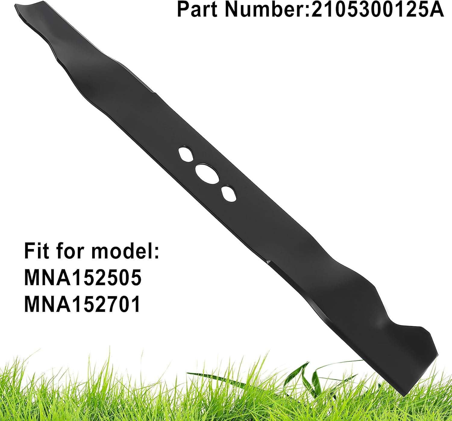 2105300125A Blade 1 Pack, MNA152505 MNA152701 Lawn Mower Blade Compatible with Hyper Tough 20 Inch Mower Blade - Image 3