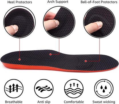 Arch Support Insoles, Relief from Plantar Fasciitis, Metatarsal and Heel Pain, Comfortable Breathable Shoe Inserts, Shock Absorption for Women and Kids (Small) - Image 3