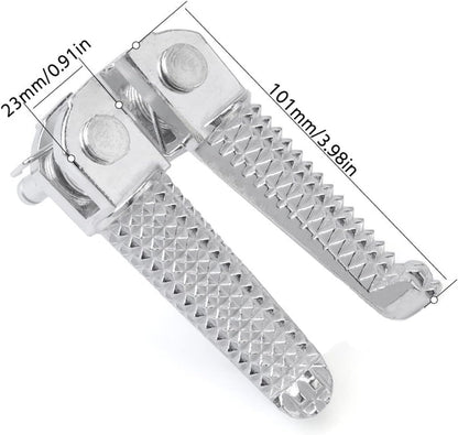 Front Footrest Foot Peg Pedal Compatible with Yamaha YZF R25 R3 MT25 MT03 2014-2023 Motorcycle Bracket (Color : Left Bracket) - Image 4