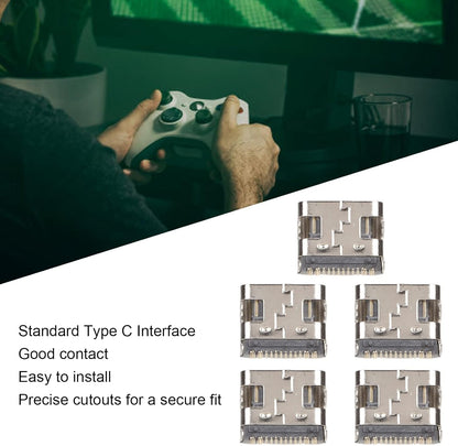 5pcs Type C Charging Port for, Replacement Controller USB C Charging Socket, Standard Type C Interface - Image 4