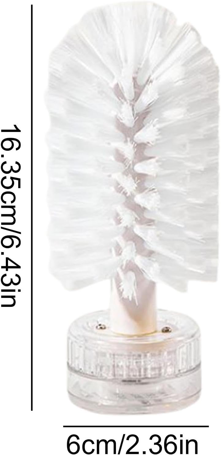 Bottle Brush with Suction Cup, Wine Cup Cleaner, Portable Turtle Scrub Brush, Glass Bottle Bristle Brush, Glassware Cleaner, Wine Glass Brush, Suction Cup Bottle Brush, Bottle Cleaning Brush - Image 2