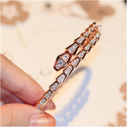 Bracelet Snake Shape Adjustable Bangle Fashion Classic Style Male Lady Couple Wedding Party Gift Bracelet Bracelet Ladies Jewelry - Image 3