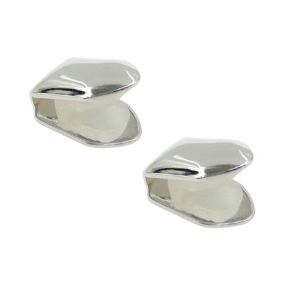 4pcs Silver Plated Small Single Tooth Cap Hip Hop Teeth Grill Decoration