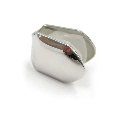 4pcs Silver Plated Small Single Tooth Cap Hip Hop Teeth Grill Decoration - Image 2