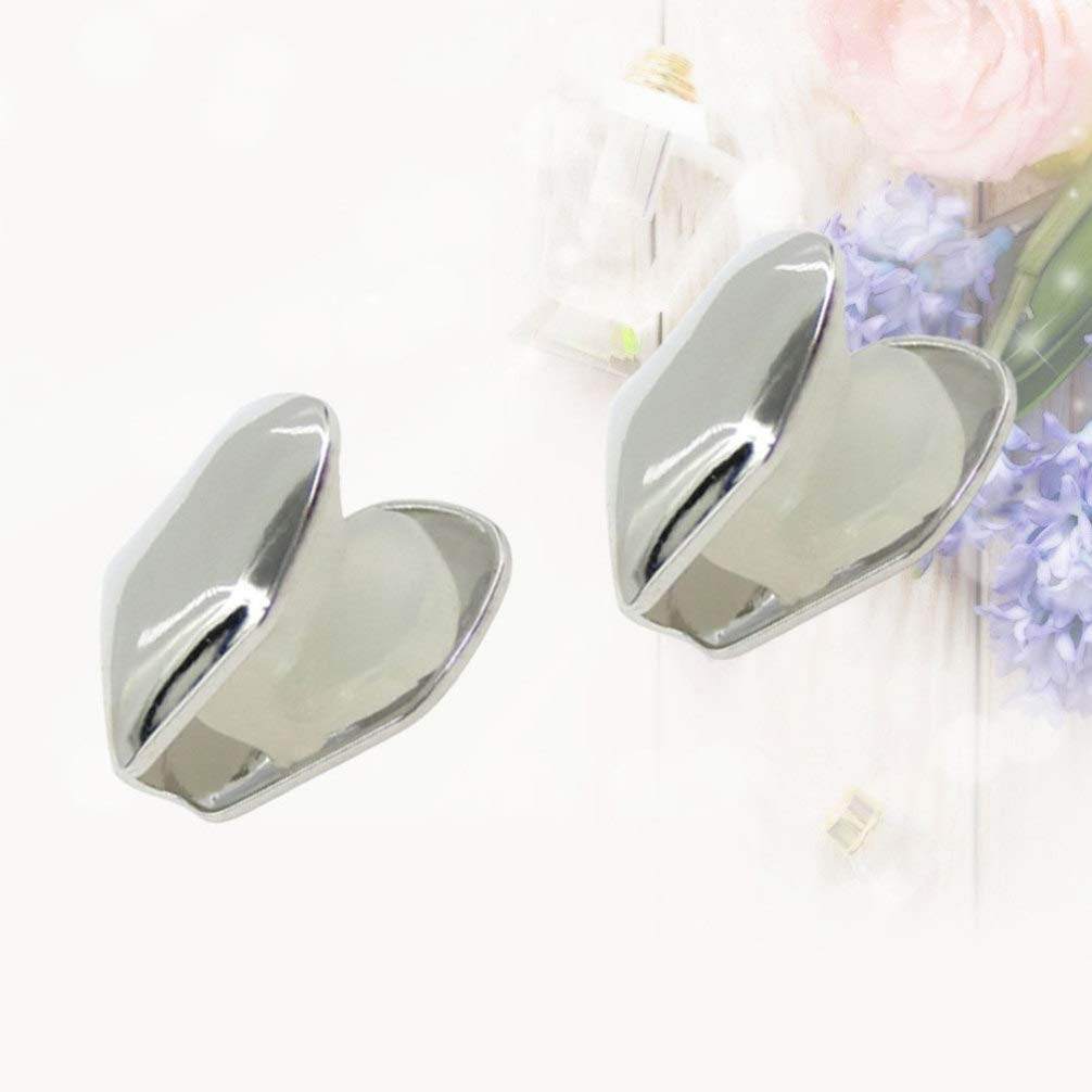 4pcs Silver Plated Small Single Tooth Cap Hip Hop Teeth Grill Decoration - Image 3