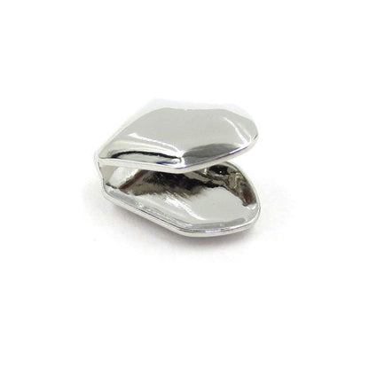 4pcs Silver Plated Small Single Tooth Cap Hip Hop Teeth Grill Decoration - Image 4