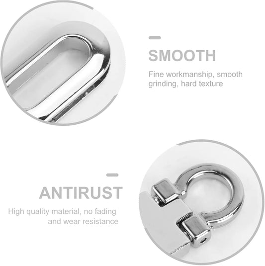 4Pcs Metal Hardware Purse Locks for DIY Handbag Shoulder Bag Closure Purse Making Supplies Assorted Color - Image 2