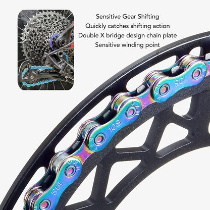 6 7 8 Speed Chain Rainbow Chain, 1/2 X 11/128 Inch 116 Links Lightweight Chain, Mountain Road Chain for Road with 2 Chain Connector - Image 2