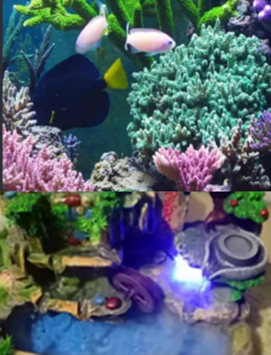Water Fountain Pump, 2W Submersible Pump with 4 Colorful Lights for Rockery Fountain Pool Garden Pond Fish Aquarium Statuary(US Plug) Water Pumps - Image 3