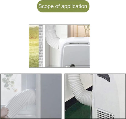 Air Conditioner Exhaust Duct Interface, Portable Air Conditioner Exhaust Hose Connector Adapter ABS Exhaust Duct Interface Coupler for Midea 1P KY35 Mobile Air Conditioning - Image 3
