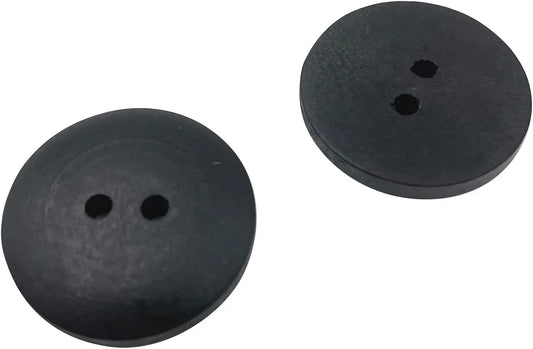 50pcs 25mm (1 inch) Wood Buttons Large Natural Wooden Buttons ZQMALL for Sewing Children Sweater Crafts Bulk Q2161