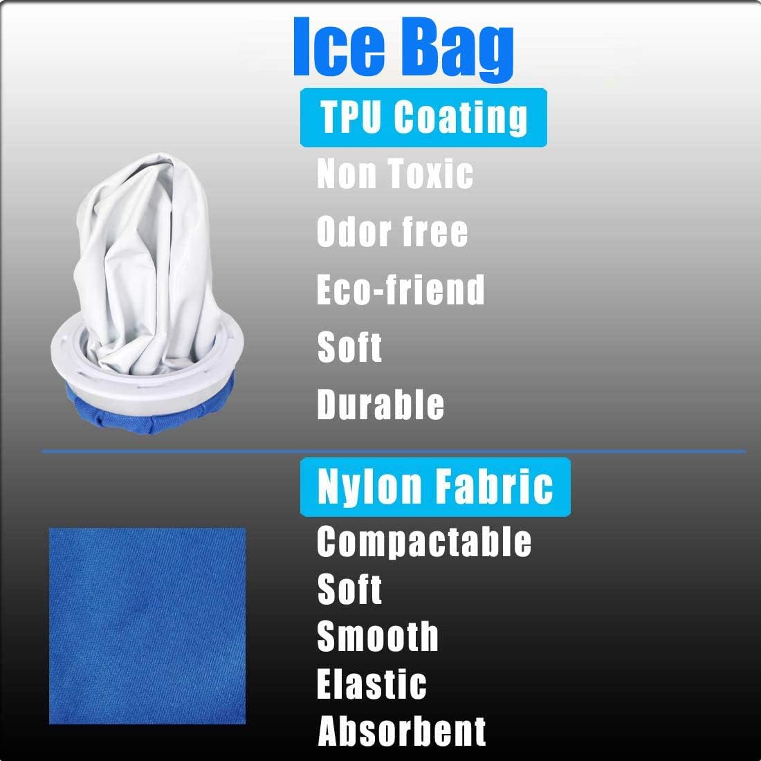 Ice Bags for Injuries Reusable Leak-Proof Ice Packs for Injury Hot Cold Therapy for Head Knee Ankle Face Back Shoulder Fever Elbow Pain Relief Soft Large Medium Small (11 9 6 Inch) 3 Pack - Image 4