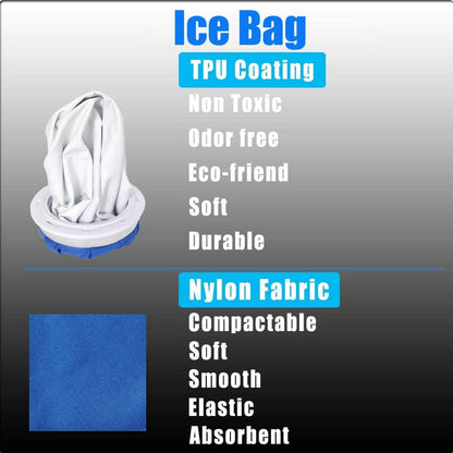 Ice Bags for Injuries Reusable Leak-Proof Ice Packs for Injury Hot Cold Therapy for Head Knee Ankle Face Back Shoulder Fever Elbow Pain Relief Soft Large Medium Small (11 9 6 Inch) 3 Pack - Image 4