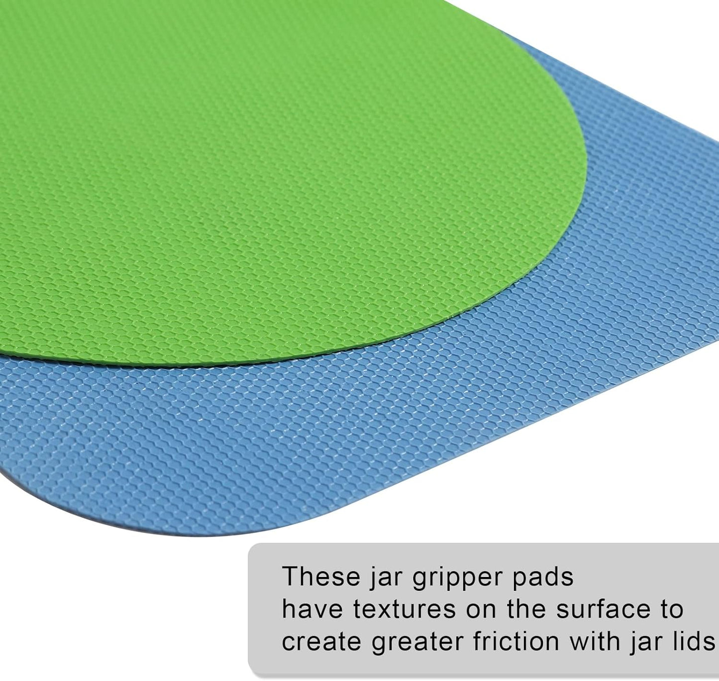 4pcs Jar Opener, Rubber, Multi-function Silicone Bottle Opener for Seniors with Arthritis Weak Hands Lid Cap Gripper Pads Kitchen Coasters Gadgets(Light Blue, Green) - Image 4