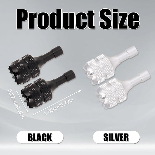 4pcs Drone Controller Sticks, Detachable Drone Remote Joysticks Thumb Rocker Replacement Compatible with DJI Mini 3 Pro Drones DJI RC Smart Controller (Silver, Black) - Image 2