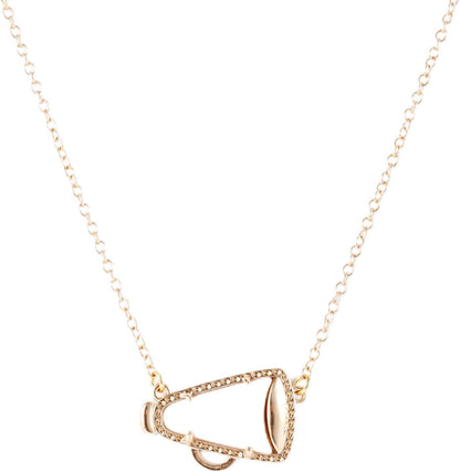 Cheerleader Gifts Cheer Necklace, Cheerleading Necklace for Women Cheer Team Gifts Pendant Charm Necklace Jewelry Cheer Coach Gifts for Women Mom Coach