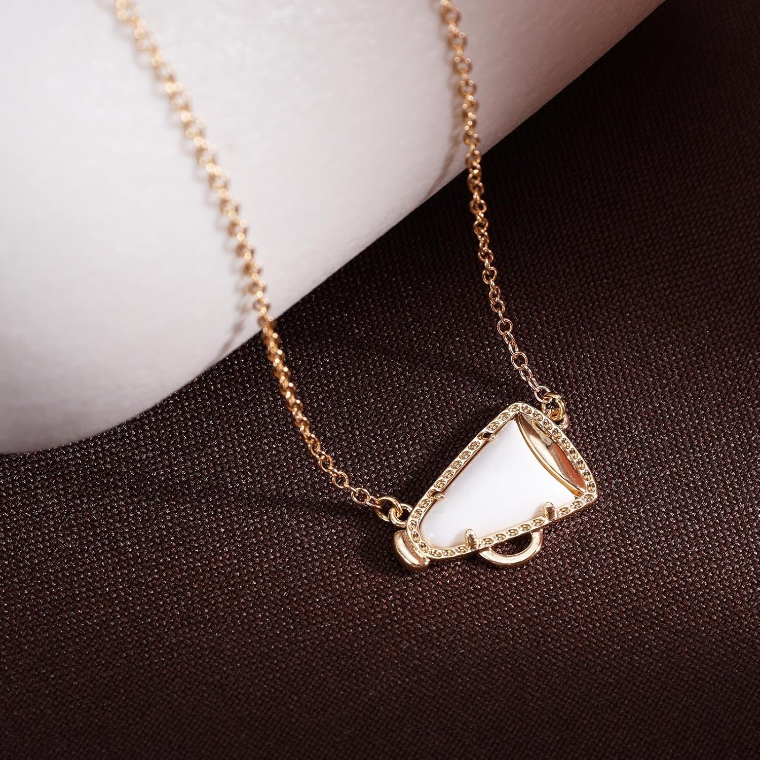 Cheerleader Gifts Cheer Necklace, Cheerleading Necklace for Women Cheer Team Gifts Pendant Charm Necklace Jewelry Cheer Coach Gifts for Women Mom Coach - Image 2