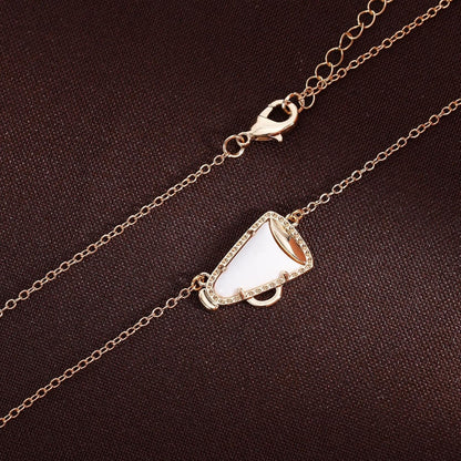 Cheerleader Gifts Cheer Necklace, Cheerleading Necklace for Women Cheer Team Gifts Pendant Charm Necklace Jewelry Cheer Coach Gifts for Women Mom Coach - Image 4