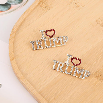 2pcs Crystal Trump Brooch - Official Trump 2024 Lapel Pin with Clear Container for Presidential Election Souvenir Gifts - Image 3