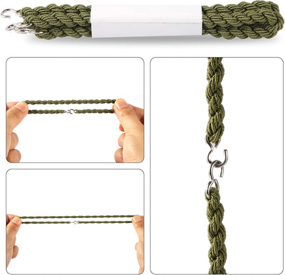16pcs Boot Straps with Metal Hooks, Military Elastic Trouser Blousers Boot Bands Army Leg Strap Blousing Garters Accessories Part for Men Women Outdoor Skiing (4 Colors) - Image 4
