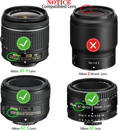 [4Pack] Rear Lens Cap Cover for Nikon AF AF-S SLR DSLR Cameras Lens,   Nikon D5100 D7500 D7000 D850 D810 D800 D750 D350 D3500 D3400 D3300 D3200 D3100 D5600 D5500 D5300 D90 D80 D70 - Image 2
