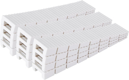 12 Pack White Multi Purpose Furniture Plastic Shims for Leveling Extreme Weight Capacity Wedges Easy to Snap Cut-to-fit Size Leveler for Toilet Shims, Doors, Windows, Sheds, Table