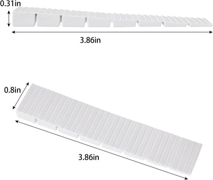12 Pack White Multi Purpose Furniture Plastic Shims for Leveling Extreme Weight Capacity Wedges Easy to Snap Cut-to-fit Size Leveler for Toilet Shims, Doors, Windows, Sheds, Table - Image 2