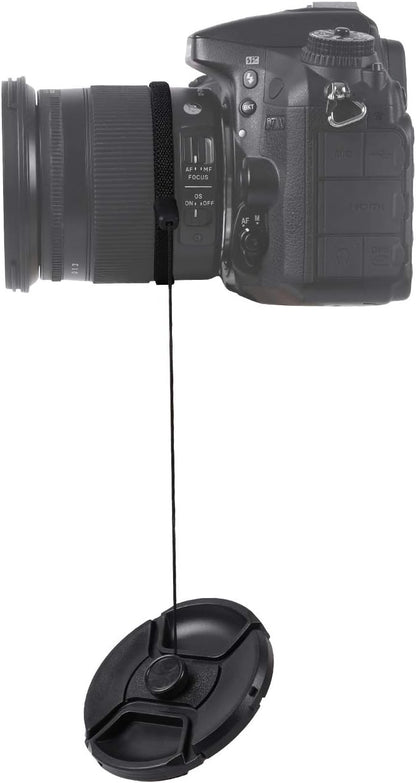 2 Pack 58mm Snap-On Center-Pinch Lens Cap, Compatible with Canon EOS Rebel T7 T6 T5 T100 4000D T8i T7i T6s T6i T5i T4i T3i T2i T1i SL3 SL2 SL1 XSi XTi with EF-S 18-55mm Kit Lens - Image 4