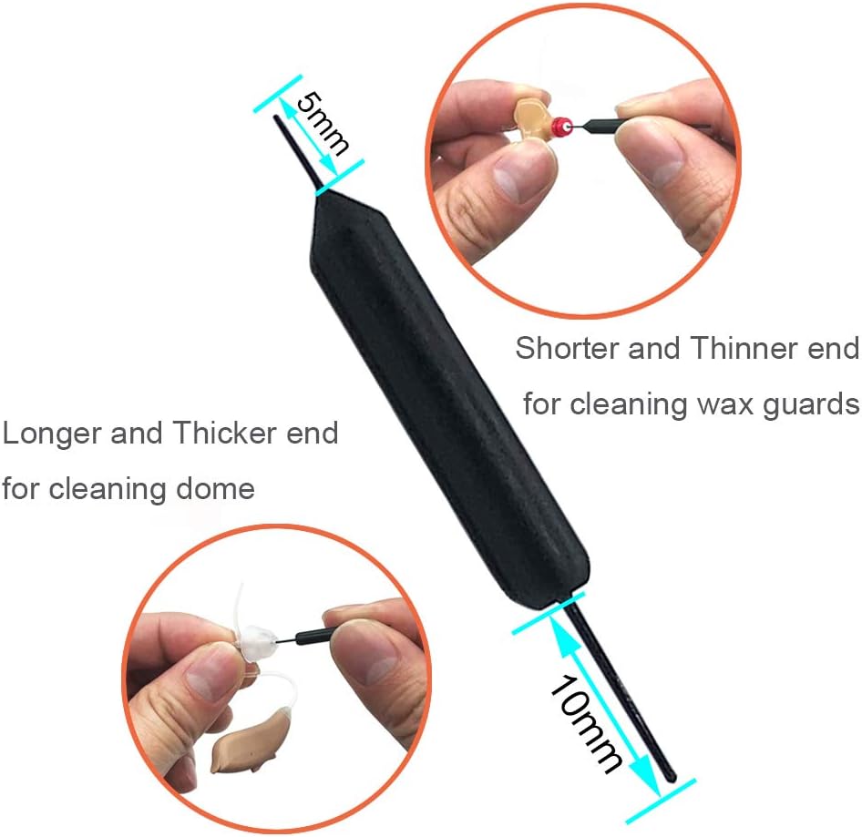 Hearing aid Wax Guards Filters Cerumen Stop Wax Traps for Phonak, Unitron, Widex Hearing aids Cleaner with Cleaning Brush kit Tools and Carry case – 3Packs/24 Filters - Image 3