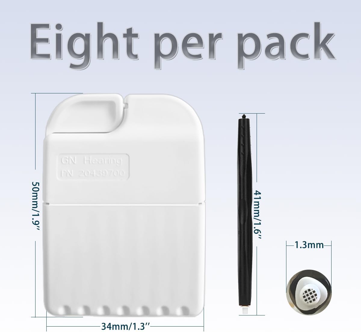 GN Cerustop Wax Guards PN 20439700 Filters for Resound/phonak/Unitron/Resound/Beltone/Widex Heaing Aids with Cleaning Brush Tools Kit and Carry Case-3packs - Image 2