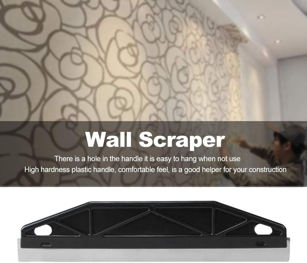 Paint Trim Guard, Cutting in Tools for Painting, Multi-Purpose Straight Edge Tool Paint Guide Painter's Trim Guard Stainless Steel Paint Shield for Paint Guide & Measurement(Black) - Image 4
