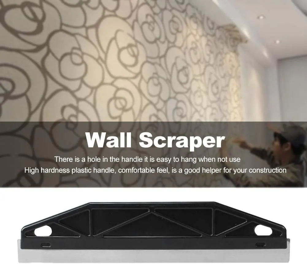 Paint Trim Guard, Cutting in Tools for Painting, Multi-Purpose Straight Edge Tool Paint Guide Painter's Trim Guard Stainless Steel Paint Shield for Paint Guide & Measurement(Black) - Image 4