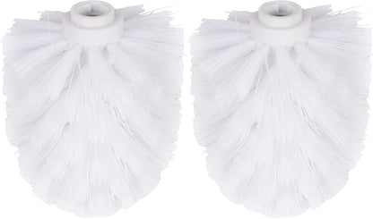 2pcs Toilet Bowl Brush Replacement Head, Universal Toilet Brush Head, Plastic Replacement Toilet Bowl Brush Head, Hotel Home Cleaning Tool Fit for Most of Cleaning Holders