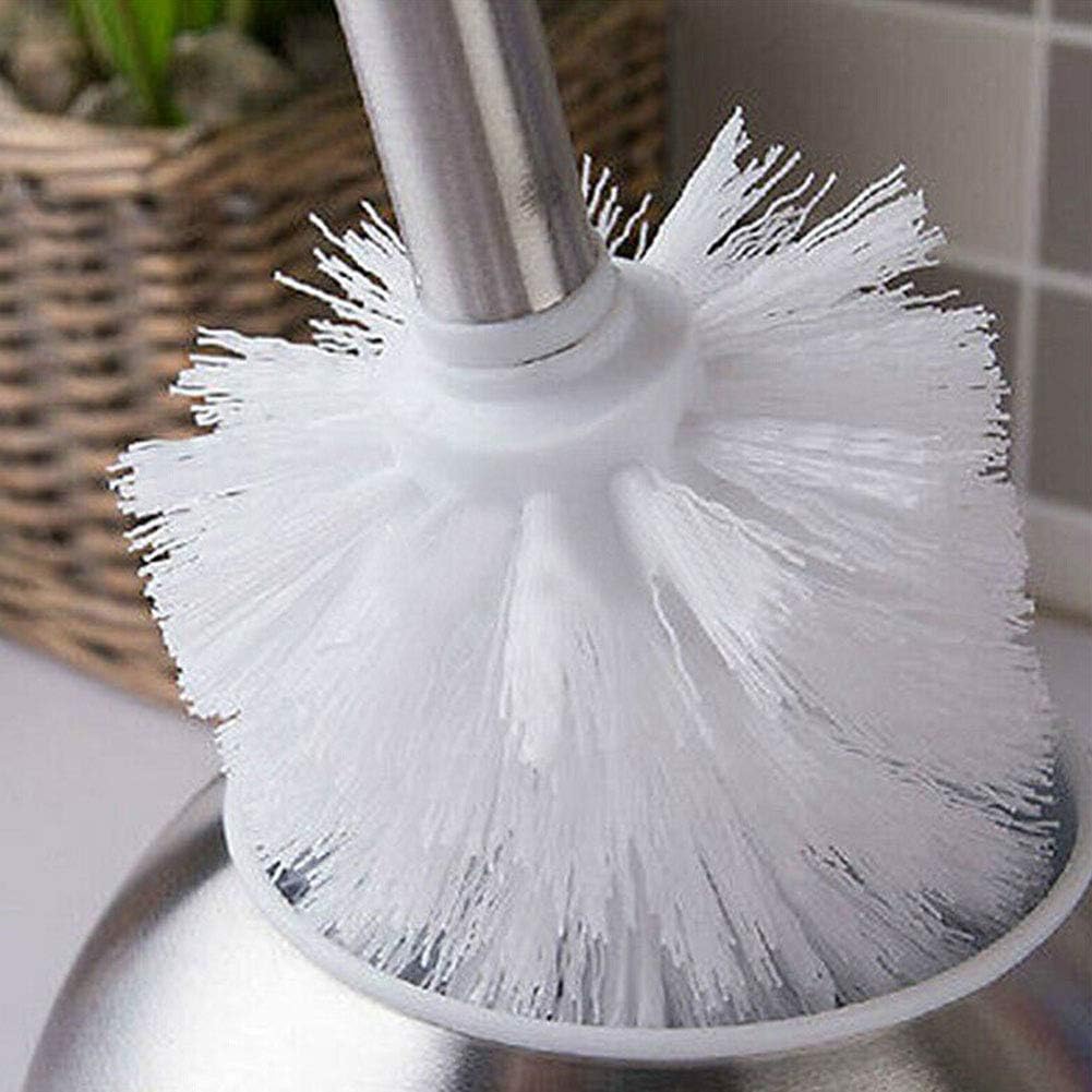 2pcs Toilet Bowl Brush Replacement Head, Universal Toilet Brush Head, Plastic Replacement Toilet Bowl Brush Head, Hotel Home Cleaning Tool Fit for Most of Cleaning Holders - Image 3