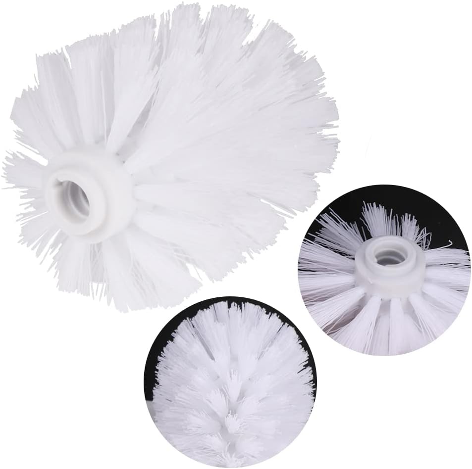 2pcs Toilet Bowl Brush Replacement Head, Universal Toilet Brush Head, Plastic Replacement Toilet Bowl Brush Head, Hotel Home Cleaning Tool Fit for Most of Cleaning Holders - Image 4