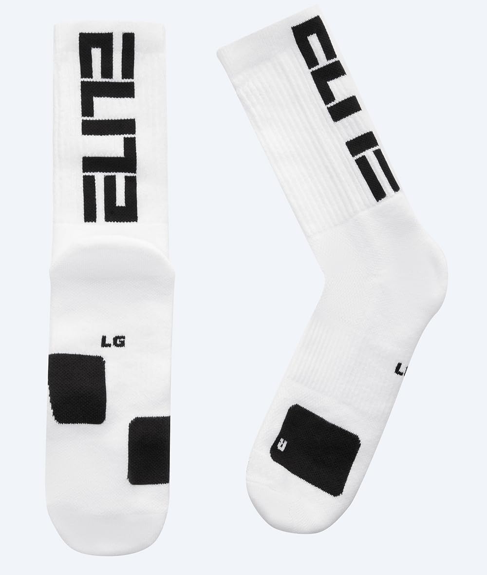 Elite Basketball Crew Socks for Men and Women, Cushion Performance Athletic Basketball Socks - Image 3