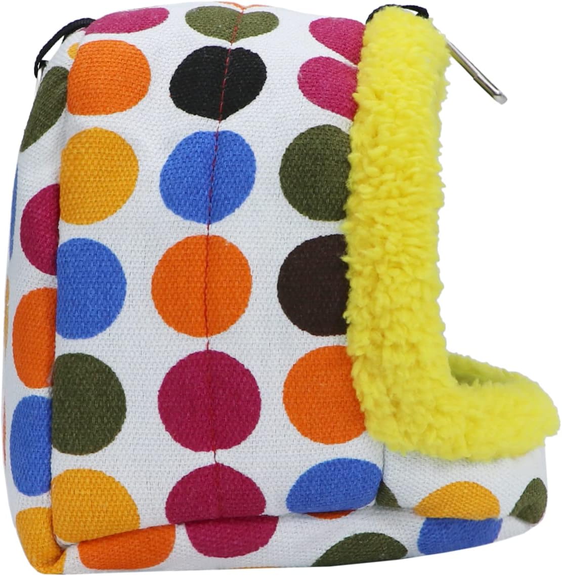 Bird Hanging Hammock Winter Warm Parrot Nest House Bed Plush Snuggle Pet Cave Hammock Toy for Conure Lovebird Budgie Parakeet Cockatiel Cage Accessory (Medium) - Image 3