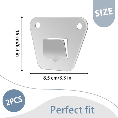 2-Set Wall Mounting Fan Bracket, Heavy Duty Wall Mounting Fan Bracket Holders for Oscillation Fans Solid Steel Fan Wall Mount Bracket with Fastening Screws for Wall Fan Mounting Bracket - Image 2