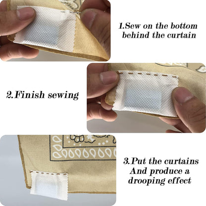 25 Curtain Weights, Bottom Curtains Lead to Weight, Cloth Curtain Weights for Home Curtains and Tablecloths Shower Curtains Cloth Mosquito Nets, Accessories for Signs, 15g Each (55x30 mm) - Image 4