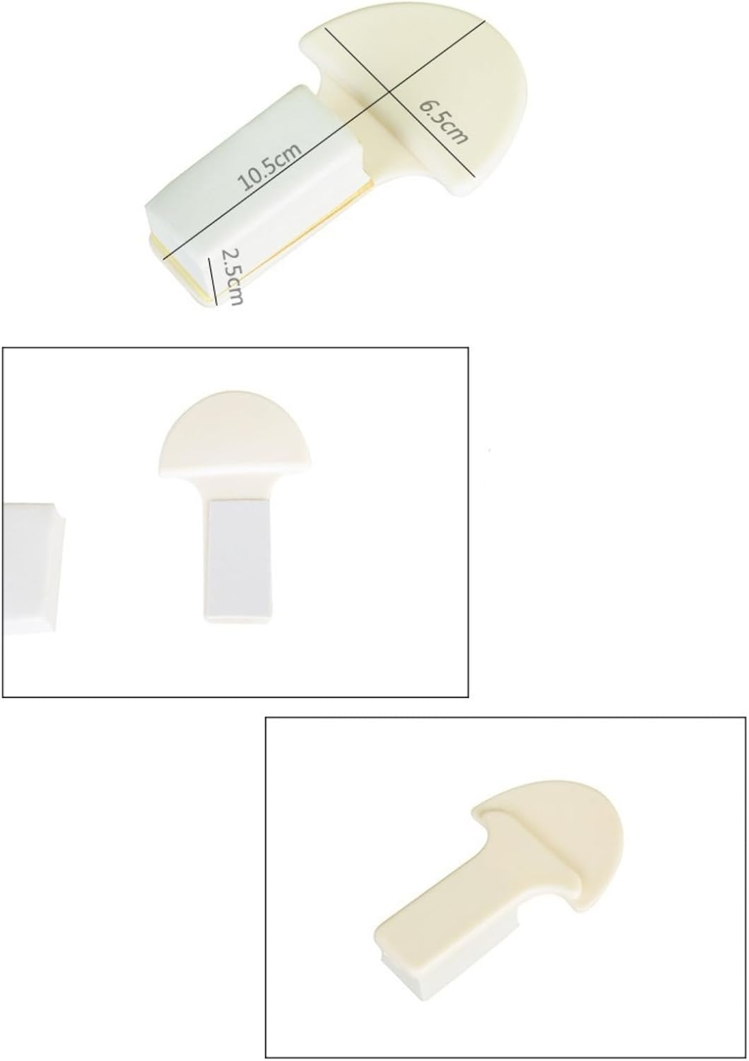 Toilet Seat Handle - Lift More, Less Mess -Easy Application 3 Pack White - Image 2