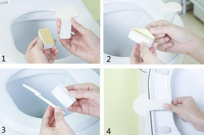 Toilet Seat Handle - Lift More, Less Mess -Easy Application 3 Pack White - Image 3
