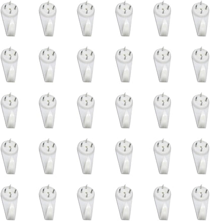 Concrete Wall Hooks，30pcs Invisible Nail Hangers, No Damage Wall Picture Hanger ， Powerful Concrete Hard Wall Drywall Picture Hooks Non-Trace Hanging Hook for Picture Photo Frame Clock Hangers