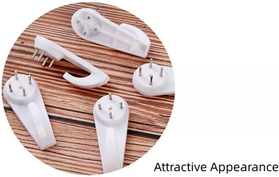 Concrete Wall Hooks，30pcs Invisible Nail Hangers, No Damage Wall Picture Hanger ， Powerful Concrete Hard Wall Drywall Picture Hooks Non-Trace Hanging Hook for Picture Photo Frame Clock Hangers - Image 4
