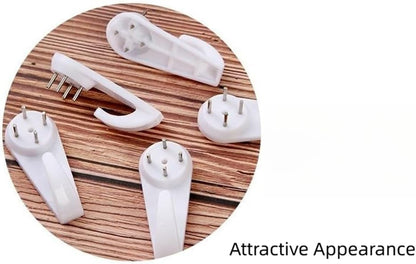 Concrete Wall Hooks，30pcs Invisible Nail Hangers, No Damage Wall Picture Hanger ， Powerful Concrete Hard Wall Drywall Picture Hooks Non-Trace Hanging Hook for Picture Photo Frame Clock Hangers - Image 4