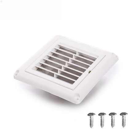 4" Louvered Vent Cover Stops Birds Nesting for Outside Dryer Exhaust Air Vent Cover with 4 Screws for Easy Installation